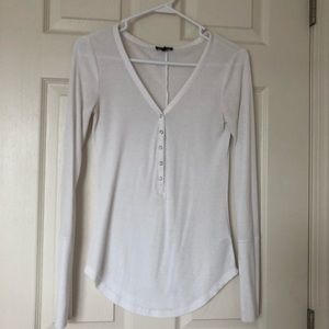 Express white long sleeve shirt.